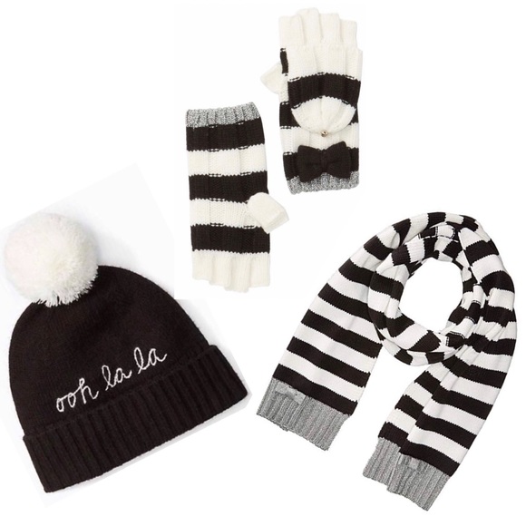 ♠️ Kate Spade Bold Stripe Muffler Scarf NWT - Picture 2 of 5